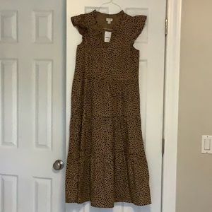 JCrew cheetah print darling dress,NWT, size XS